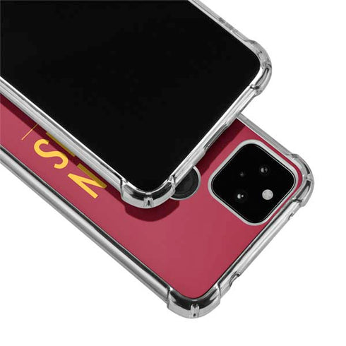 University of Southern California Fight On Trojans Red Google Pixel 5 Clear Case